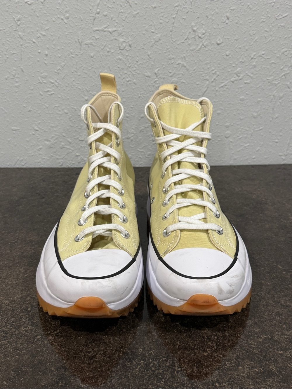 Converse Run Star‎ Hike High Top Sneakers Lemon Drop Yellow Size Women’s Size 11 - Picture 3 of 9